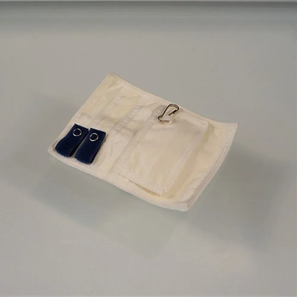 Pocket Pal Medical Instrument Organizer Pocket Protector White w Royal Blue Tabs